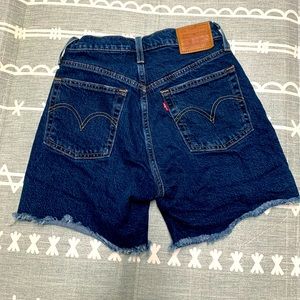 Levi’s Premium Big E 501 cut off jean shorts